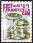 Stamps Cambodia -  Setas - Amanita panterina