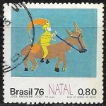 Stamps : America : Brazil :  Navidad - Sta. Claus