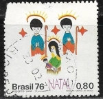 Stamps Brazil -  Navidad 1976
