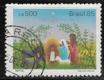 Stamps : America : Brazil :  Navidad 1985