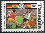 Stamps : Africa : Tanzania :   FIFA World Cup 1994 - USA (III)