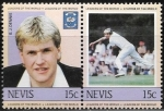 Stamps : America : Saint_Kitts_and_Nevis :  Criquet - S.J.Dennis