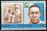 Stamps America - Saint Kitts and Nevis -  Criquet - Sir Learnie Constantine