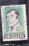 Stamps Uruguay -  Gral Fructuoso Rivera