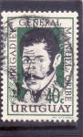 Stamps : America : Uruguay :  Brigadier general Manuel Oribe