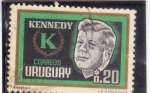 Sellos de America - Uruguay -  Kennedy