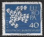 Stamps Germany -  Europa (C.E.P.T.) 1961 - Palomas