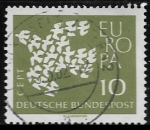 Stamps Germany -   Europa (C.E.P.T.) 1961 - Palomas