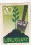 Stamps : America : Uruguay :  Plante arboles