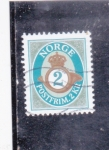 Stamps Norway -  cifra y corneta