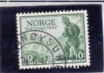 Stamps Norway -  Cartero (1700)