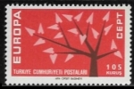 Stamps Turkey -  Europa (C.E.P.T.) 1962 - Arbol