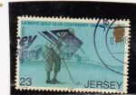 Stamps Jersey -  centenario Club de Golf-Aubrey Boomer (1897-1989)