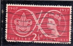 Stamps United Kingdom -  50 aniversario movimiento Scout