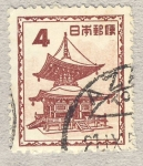 Stamps : Asia : Japan :  templo