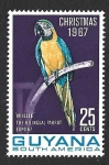 Stamps Guyana -  33A - Guacamayo Azulamarillo