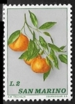  de Europa - San Marino -  Frutas - Mandarinas