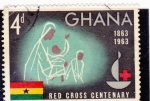  de Africa - Ghana -  centenario Cruz Roja