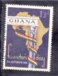  de Africa - Ghana -  Mapa de Africa