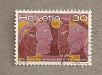 Stamps Switzerland -  4 razas de mujeres