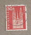 Stamps Switzerland -  Grossmünster Zürich