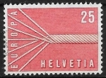 Sellos de Europa - Suiza -   Europa (C.E.P.T.) 1957 - Cable