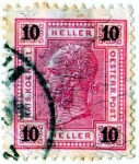 Stamps Austria -  1899 Francisco Jose bandas brillantes