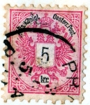 Stamps Austria -  1883 Escudo, cifra