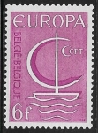 Sellos del Mundo : Europa : Blgica :  Europa (C.E.P.T.) 1966 - Barco