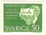 Stamps Sweden -  En honor de los ganadores del premio Nobel de 1901