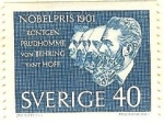 Sellos de Europa - Suecia -  En honor de los ganadores del premio Nobel de 1901