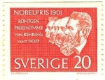 Stamps Sweden -  En honor de los ganadores del premio Nobel de 1901