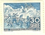 Stamps : Europe : Sweden :  Cincuentenario de la Asociacón sueca de salvamento
