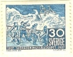 Stamps Sweden -  Cincuentenario de la Asociacón sueca de salvamento