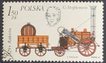 Stamps Poland -  George Stephenson's Rocket, 1829