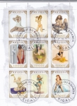 Stamps Rwanda -  desnudos