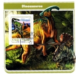 Sellos de Africa - Santo Tom y Principe -  DINOSAURIOS