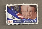 Stamps El Salvador -  Visita presidente EEUU