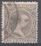 Stamps Spain -  Alfonso XIII, Pelón.