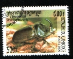 Sellos del Mundo : Asia : Camboya : Coleóptero