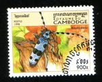 Stamps Cambodia -  Coleóptero
