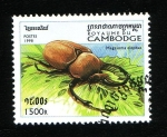 Stamps : Asia : Cambodia :  Coleóptero