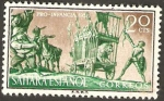 Sellos de Africa - Marruecos -  Sahara - Don Quijote, Aventura del león