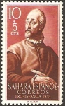 Sellos de Africa - Marruecos -  Sahara - Miguel de Cervantes