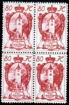 Stamps Liechtenstein -  1920 escudo y castillos