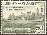 Stamps Colombia -  el ideal de bolivar , surcando los mares
