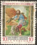 Stamps Colombia -  san isidro labrador