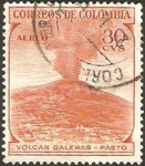 Stamps Colombia -  volcan galeras