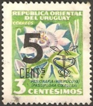 Stamps Uruguay -  flora, pasionaria imburucuya