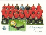 Stamps Spain -  CAMPEONES EUROCOPA 2008